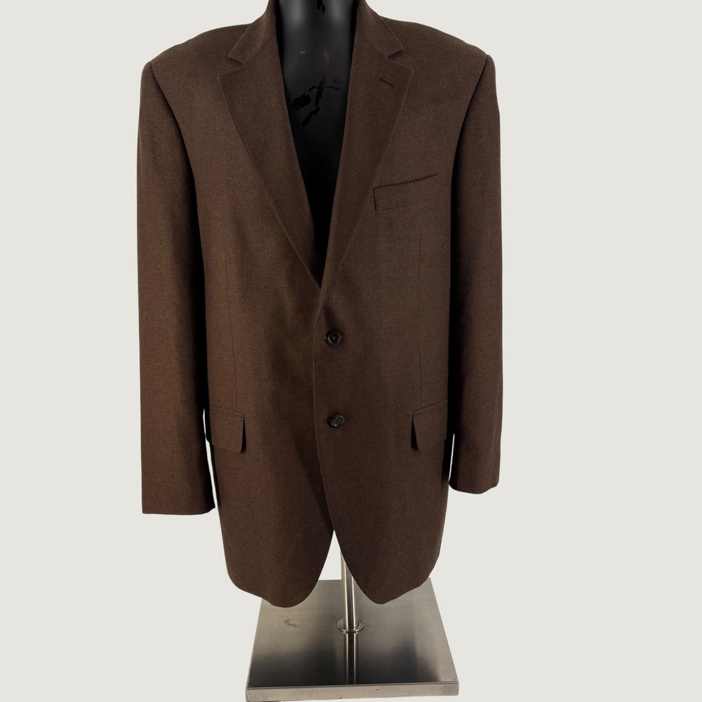 Loro Piana Cashmere John W. Nordstrom Blazer Mens 44L Brown 2-Button Sport Coat